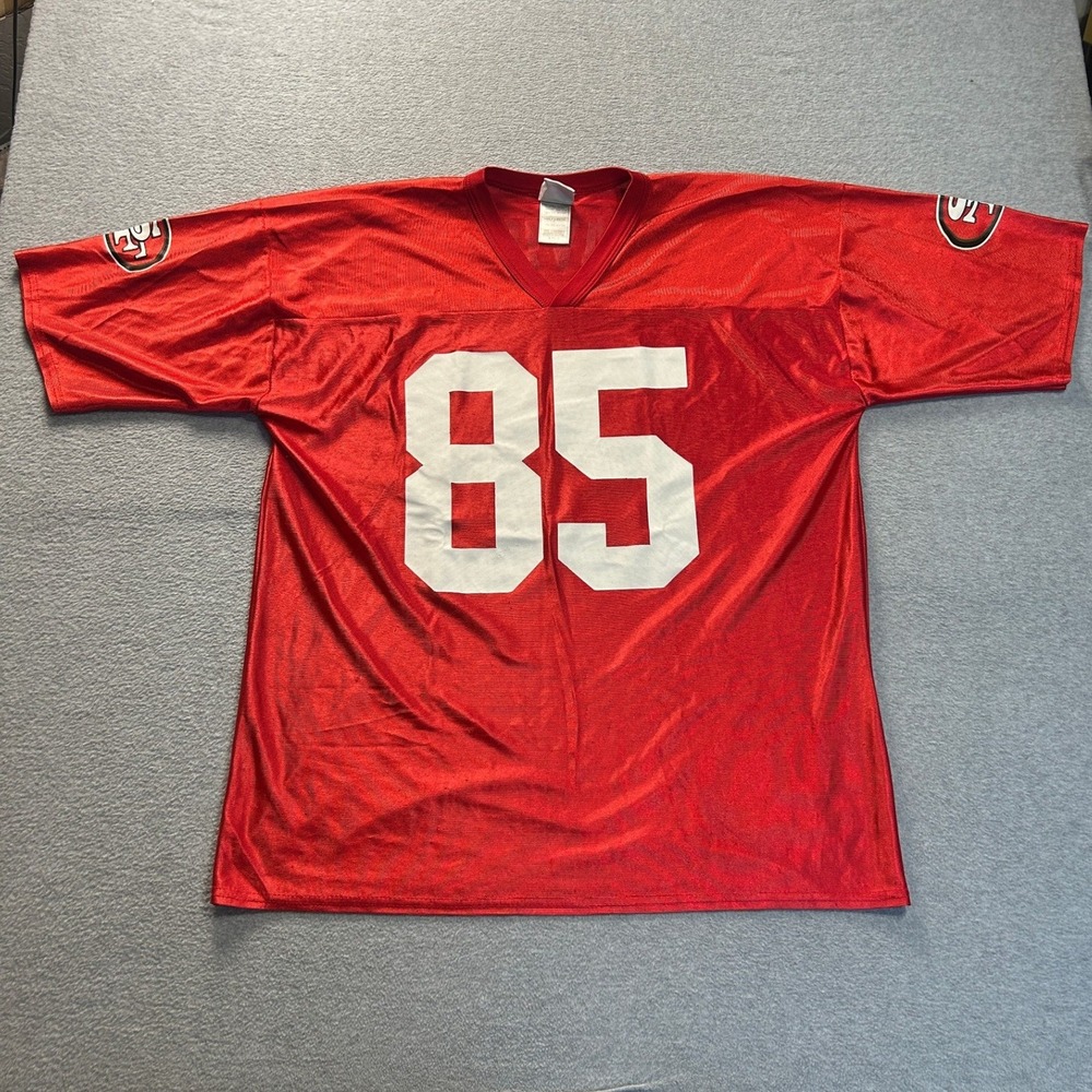 Vernon Davis #85 San Francisco 49ers Logo Jersey Mens XL NFL Team Apparel Red